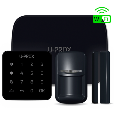 Бездротова охоронна сигналізація U-Prox WiFi комплект black